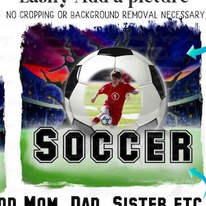 Soccer picture, custom photo,  soccer photo template, PNG for sublimation, field background, Printable soccer, Commercial Use,