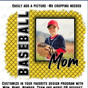 Baseball Custom, custom photo,  baseball photo template, PNG for sublimation, fence background, baseball Mom, Commercial Use, square picture