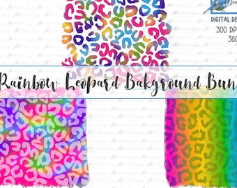 Rainbow leopard, sublimation background, leopard png, Distressed Background Png, backsplash, commercial use, Sublimate, Cheetah, 90s,