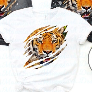 Go Tigers, school spirit, team PNG, claw marks, tear, torn, ripped, PNG for sublimation, team mascot, sublimation, school mascot, Bengal