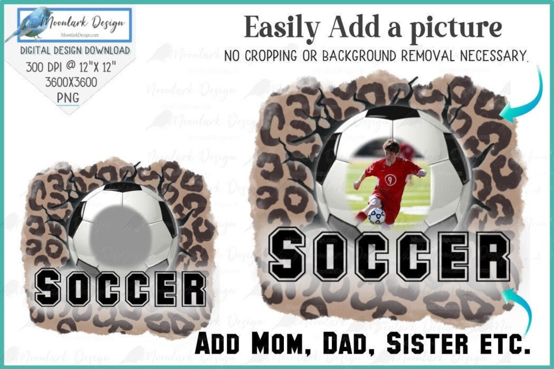Soccer Picture Custom Photo Soccer Photo Template PNG for - Etsy