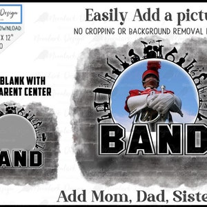 Band PNG, custom photo, band photo template, PNG sublimation, brick wall background, Marching Band, commercial use, band mom, band dad