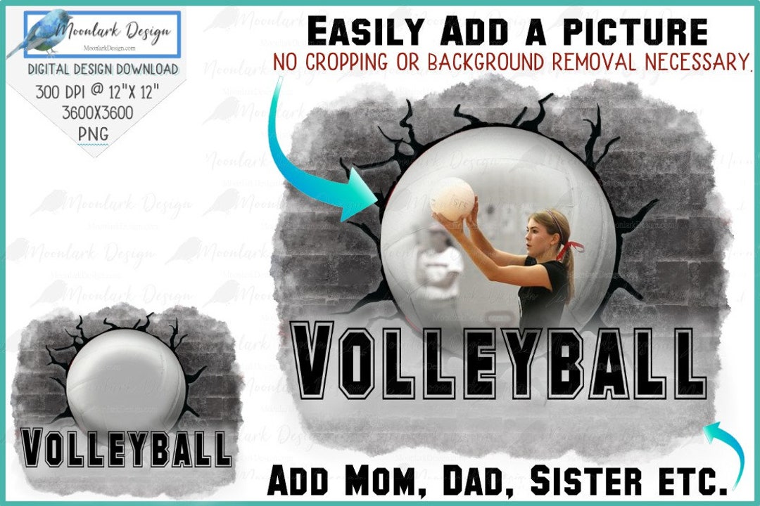 Volleyball PNG, Custom Photo, Volleyball Photo Template, PNG for ...