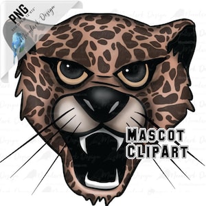 leopard clip art, school spirit, team mascot, cheetah logo, hand drawn, school mascot, school pride, leopard clip art, commercial use,