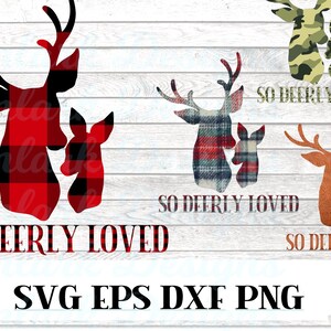 Tan amado por los ciervos / Cervatillo ciervo ciervo ciervo / png dxf svg eps / camuflaje de cuadros escoceses de búfalo cuero