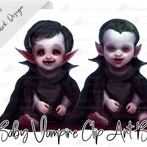 Vampire Babies, Clip Art, Cute Vampire , Baby Monster, Vampire Clipart, Halloween clip art, cute halloween, Commercial Use