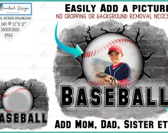Baseball Custom, custom photo,  baseball photo template, PNG for sublimation, brick wall background, baseball Mom, Commercial Use,