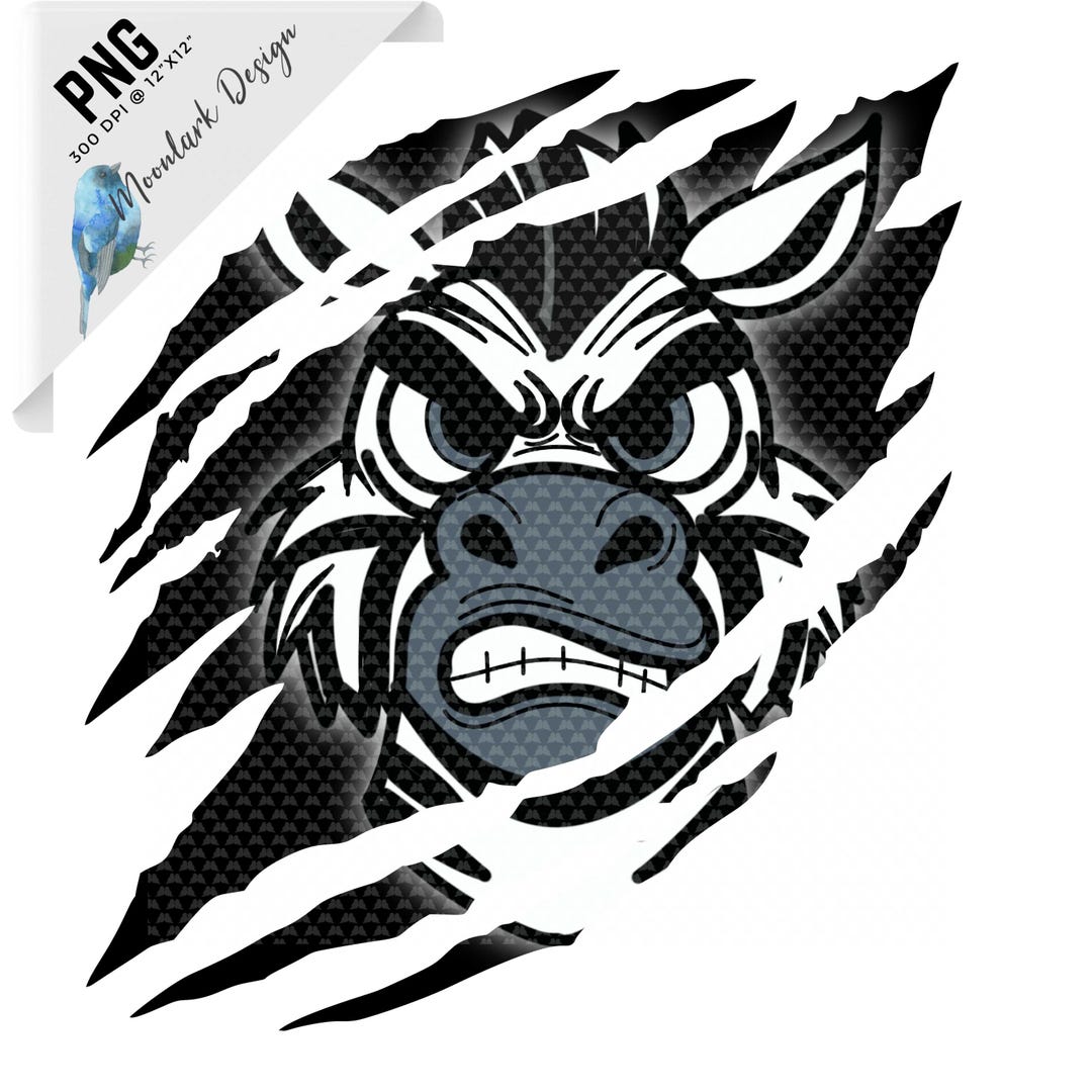 Zebra Print Ripped Zebras PNG, School Spirit, Team Mascot, Zebras Claw Marks, Tear, Ripped ...