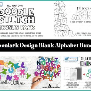 Fill your own, Sketched Doodle Letters, Doodle Alphabet PNG, Fillable letters, commercial use letters, ABCs png, separated svg
