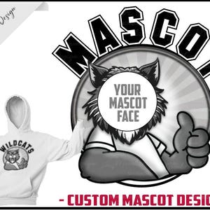 Mascota escolar personalizada PNG, diseño de espíritu escolar, mascota de espíritu escolar, mascota escolar personalizada, espíritu personalizado png, uso comercial, círculo