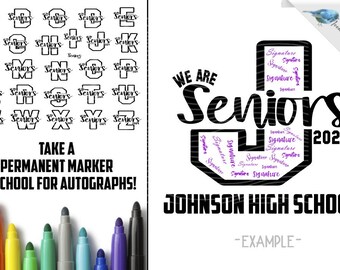 Last Day Autographs, Senior 2024, Last day of School, 2024 Graduate, autograph shirt, SVG cut file, PNG for sublimation, Commercial Use,