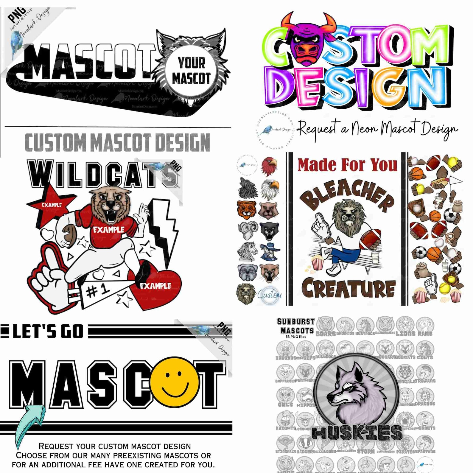 Super Mascot PNG Bundle, 500+ Mascots, Designs, Commercial Use, Preppy ...