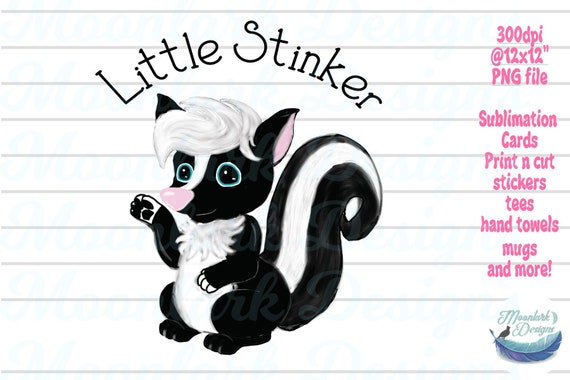 Little Stinker Skunk PNG for Sublimation and Printable - Etsy Israel