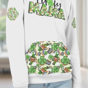 hoodie pocket PNG, St. Patrick's patches, Stitched patches, bleach patches, leprechaun pattern, PNG for sublimation, Commercial Use, templat