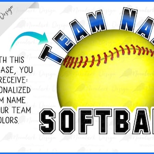Softball Team PNG, Softball Number, Softball Logo, Team Logo, personalized Softball , Softball PNG, Team name, Softball sublimation, mom