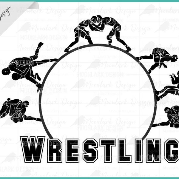 Wrestling Circle PNG, Wrestling PNG, Wrestling Mom, Wrestling Picture, PNG for sublimation, Commercial Use, Wrestling silhouette png,