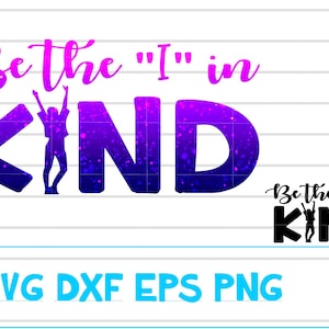 Sii l'Io in Kind / svg eps dxf png / galassia e file di taglio nero / gentilezza e positività