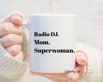 Radio DJ Mug - Mothers Day Gift For Radio DJ Mom, DJ Gifts For Her, Appreciation Gift For Radio Operators Mug, Podcast Radio Host Mug
