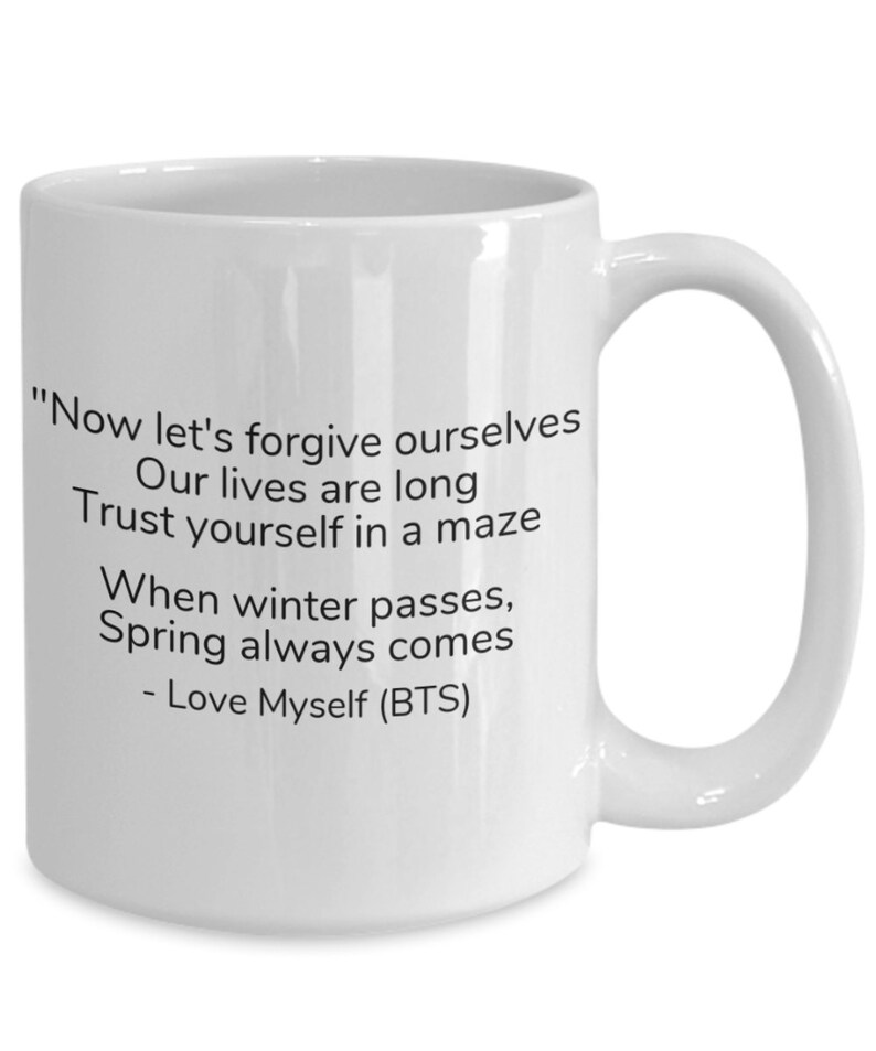Bts Bangtan Boys Love Myself Bts K Pop Bts Quotes Coffee Etsy