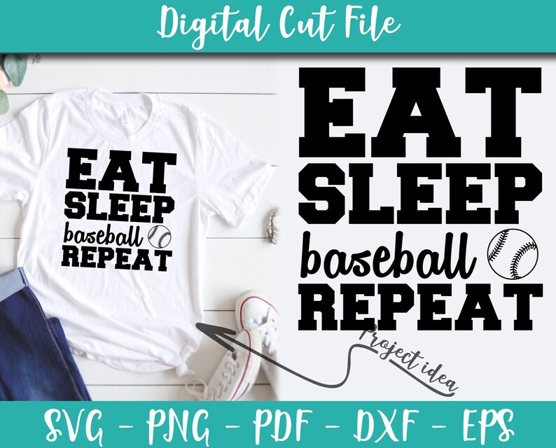 Free Free Eat Sleep Baseball Repeat Svg 371 SVG PNG EPS DXF File