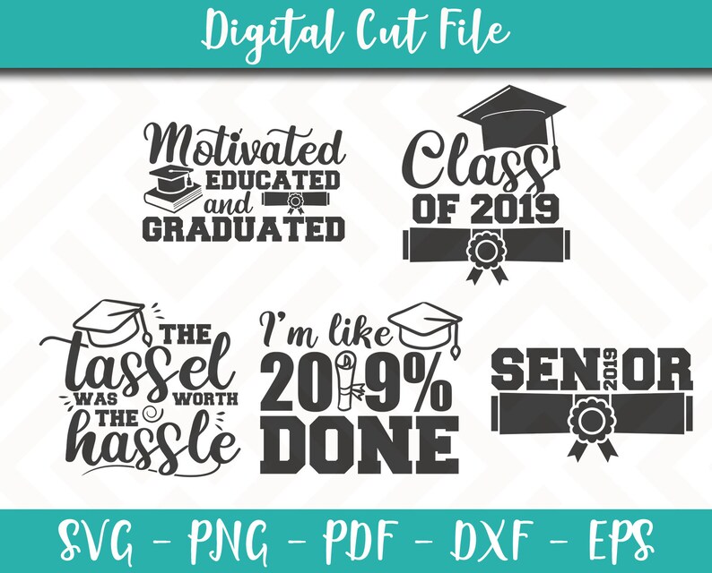Download Clip Art Graduation Svg Bundle Pack 5 Svg Files Graduation Svg File Graduation Sayings School Quotes Svg For Cricut Instant Download Shirt 1 Art Collectibles