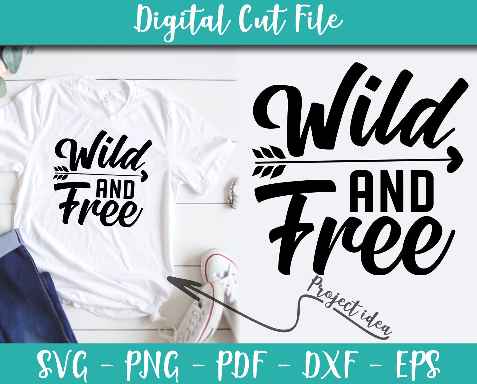Download Wild And Free Svg File Instant Download Vector Camping Idea Etsy