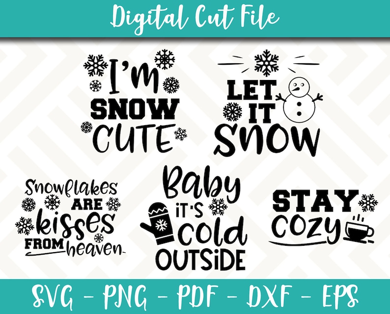 Download Clip Art Art Collectibles Winter Svg Bundle Pack 5 Svg Files Winter Svg File Sayings Quotes Svg For Cricut Pack Instant Download Day Winter Shirt 1