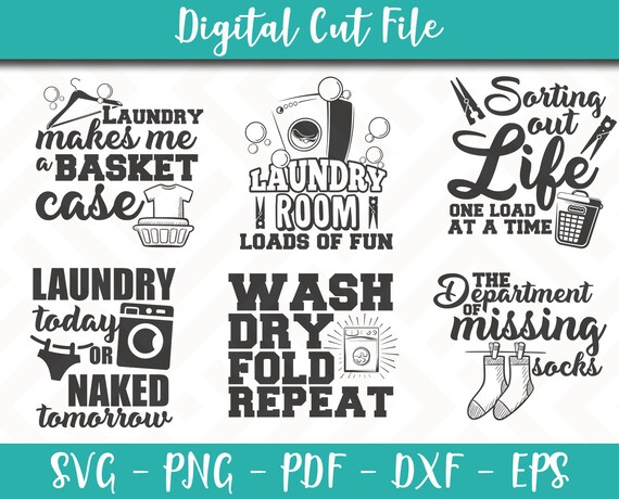 Download Laundry Svg Bundle Pack 6 Svg Files Laundry Svg File Laundry Etsy