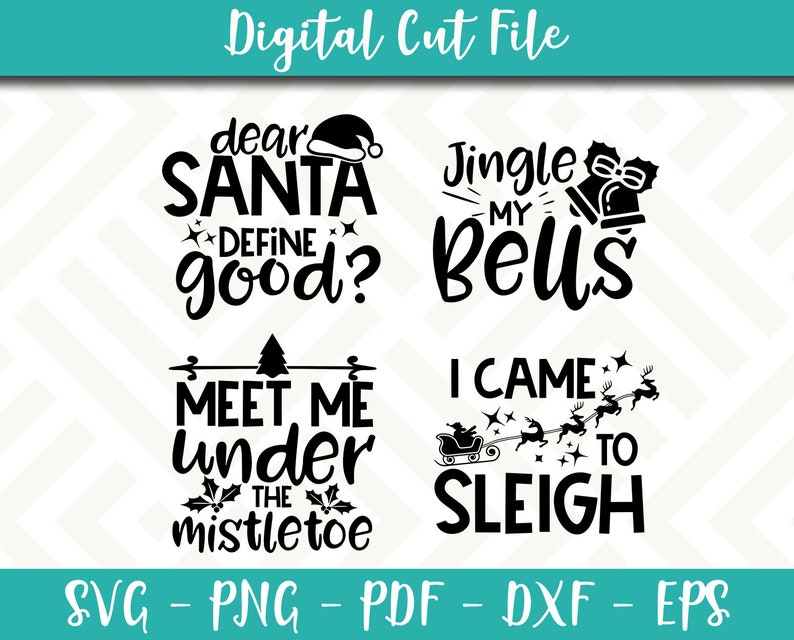 Download Funny Christmas Svg Bundle Pack 4 Svg Files Christmas Svg File Sayings Quotes Svg For Cricut