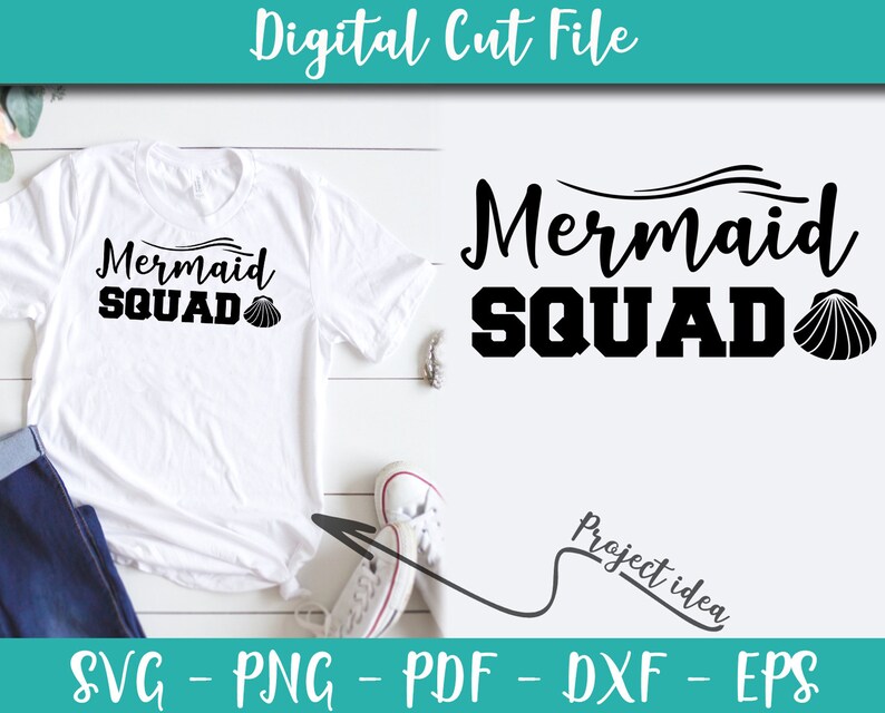 Download Art Collectibles Clip Art Mermaid Squad Svg File Mermaid Sayings Mermaid Quotes Svg For Cricut Instant Download Mermaid Shirt On Transfer N526