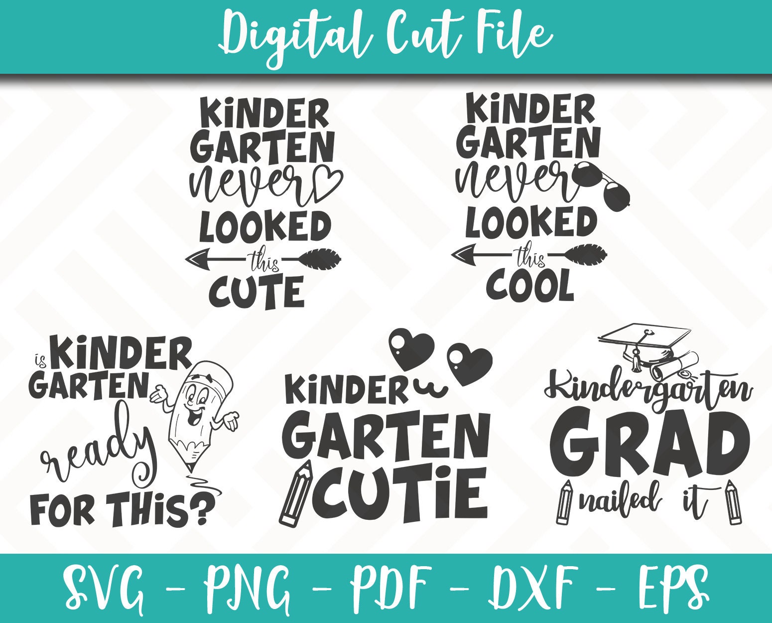 Download Kindergarten Svg Bundle Pack 5 Svg Files Kindergarten Svg File Etsy