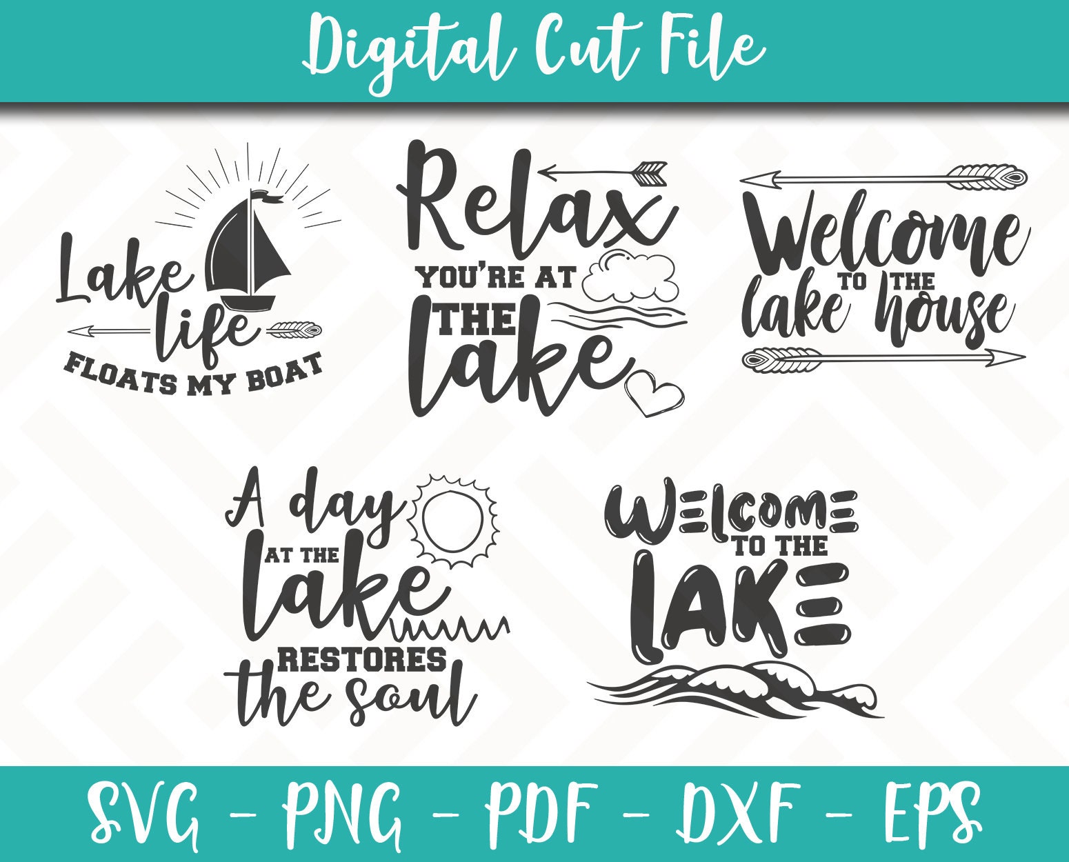 Download Lake Svg Bundle Pack 5 Svg Files Lake Svg File Lake Sayings Etsy