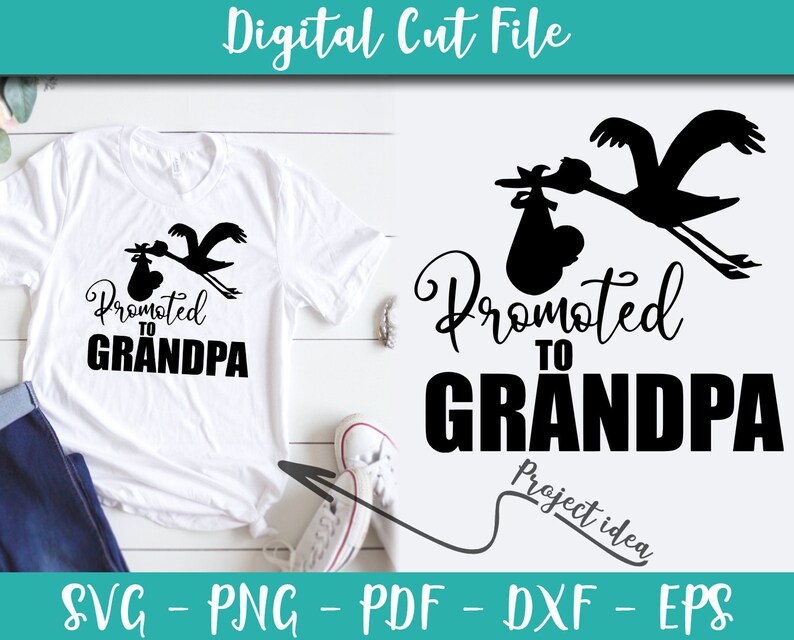 Download Promoted to Grandpa SVG File Grandpa Sayings Grandpa ...