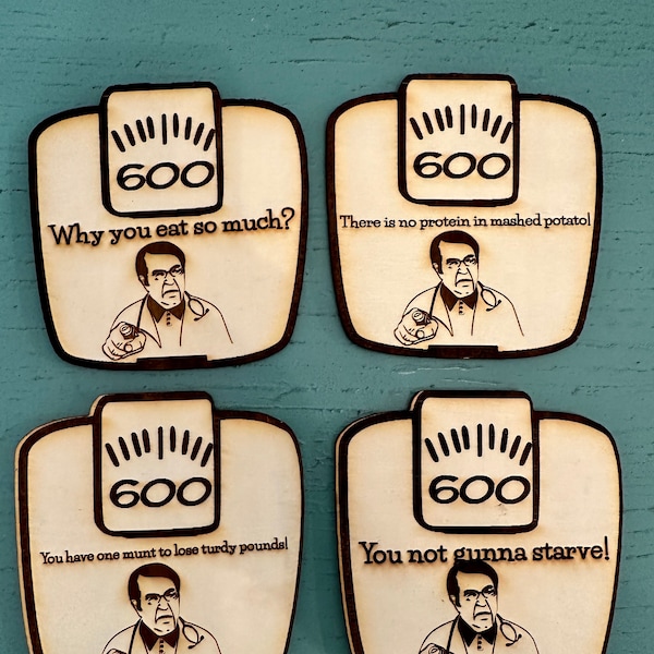 Dr Nowzaradan My 600 lbs Life Scale Shaped Handmade Wooden Coasters