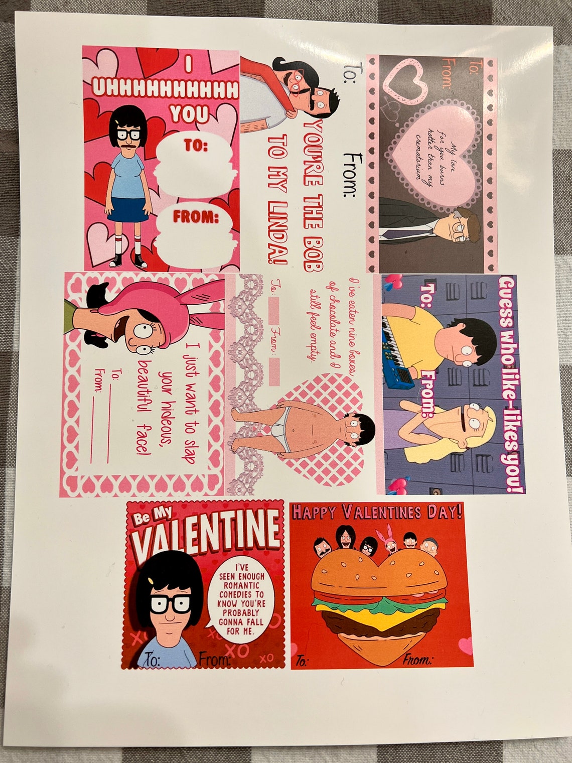 Bob's Burgers Kid and School Friendly Printable | Etsy