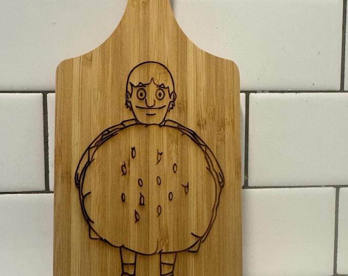 Featured listing image: Bob's Burgers Bamboo Engraved Cutting Board Various Styles