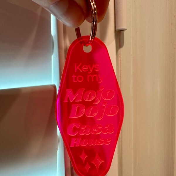 Mojo Dojo Casa House Keychain Keys To My Mojo Dojo Casa House Keychain Fan Gift Ideas