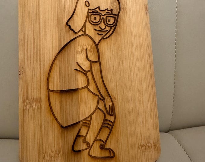 Twerk Tina Belcher Bob's Burgers Small Bamboo Cutting Board