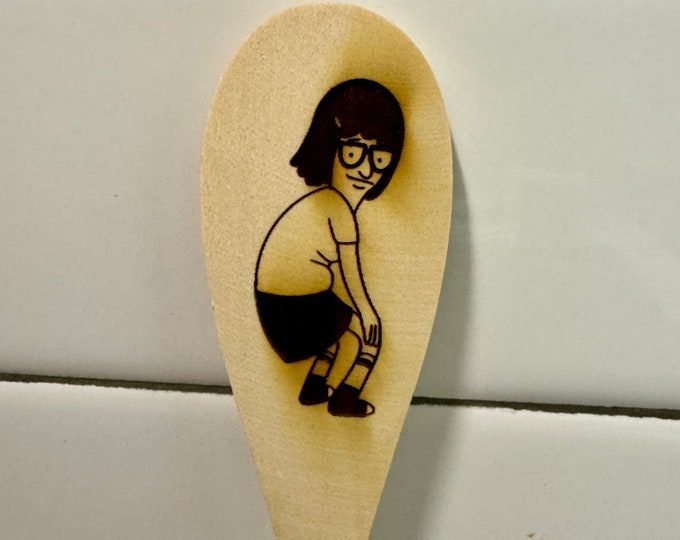 Twerk Tina Mixing Spoon. Marshmallow Bob's Burgers Tina Belcher Twerk Wooden Spoon