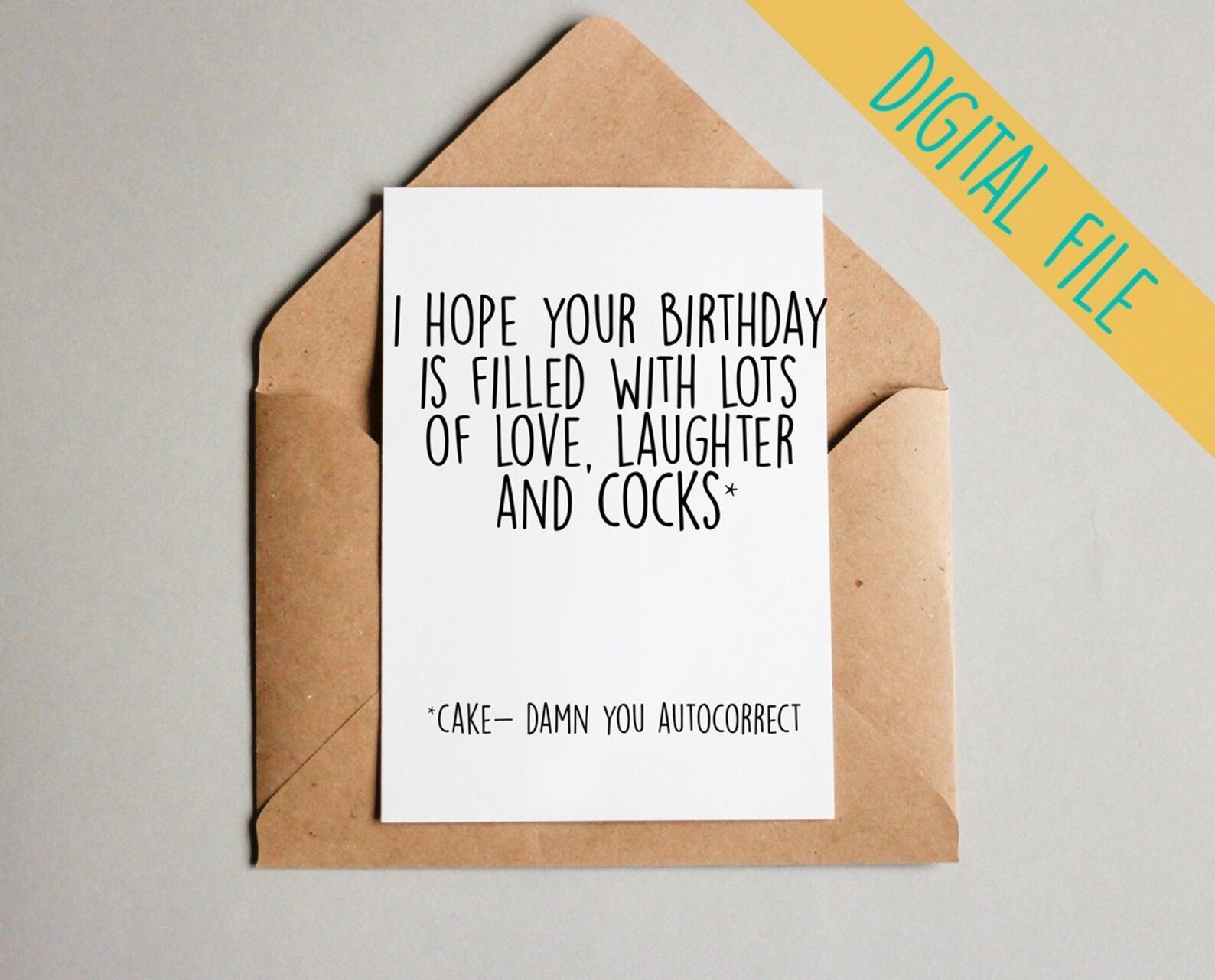 DIGITAL Card I Hope Your Birthday Is Filled With Lots Of Love Etsy