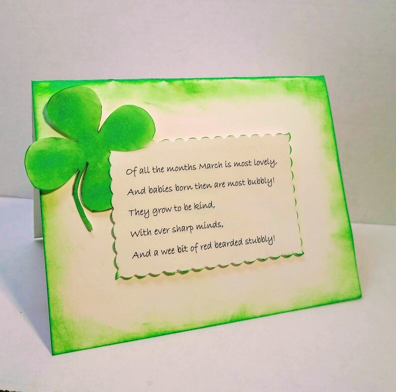 March Birthday / Limerick Birthday / Leprechaun Birthday / Etsy