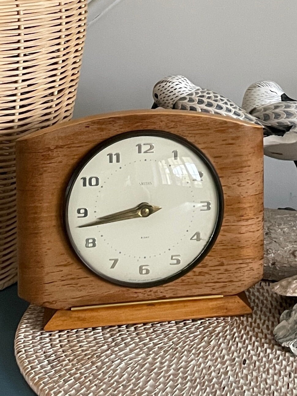 Floating Balance Smiths Clock Movement Vintage Smiths Mantel Clock