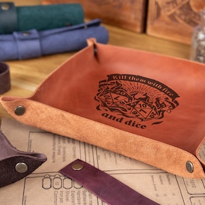 Dice rolling mat for RPG -  DnD dice tray | Pathfinder | Dice bag | Dungeons and dragons | Handmade Personalized DnD gift | CLT5