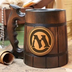 Mug personnalisé Magic Cards, cadeau joueur MTG, chope à bière gravée