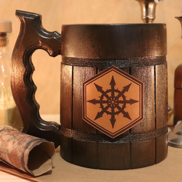 Boccale da birra Chaos Star Space Marine regalo boccale da birra personalizzato