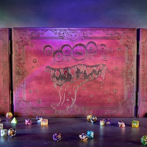 Custom Mimic Dungeon Master Screen | Wooden RPG screen gift | Table top Games | Pathfinder | DM Gifts | MIMIC