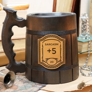 DND Mug Sarcasm +5 Stat DND Mug Dungeon Master Gift Mug D&D Gift Dungeon Master Gift Gamer mug Custom name Gamer Gift