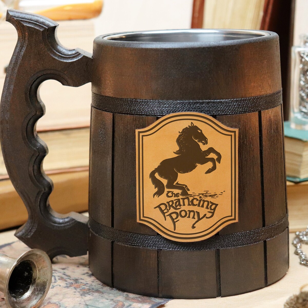 Prancing Pony Mug | Beer Stein | Christmas Gift Groomsmen Gift VP1 - Etsy