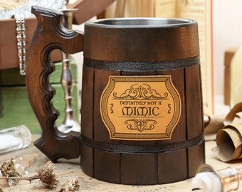 Not a Mimic Mug | DnD Beer Mug | Dnd Gift | Dungeon Master Gift | DnD Gaming Party D&D Tankard DND4
