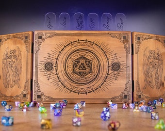 Dungeon Master Screen | Wooden RPG screen gift | dnd gift | Table top Games | Pathfinder | DM Gifts | DMS 5